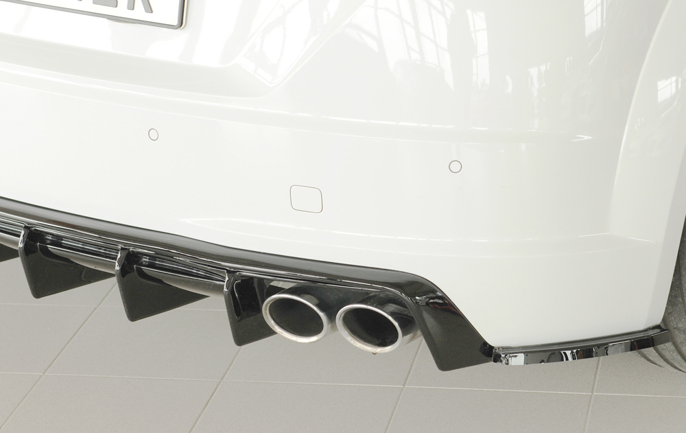 Zijdiffuser Audi TT S-Line / TTS Rieger Glans Zwart
