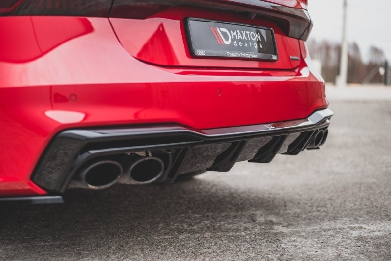 Diffuser passend voor Audi A7 S-Line / S7 C8 Maxton Glans Zwart