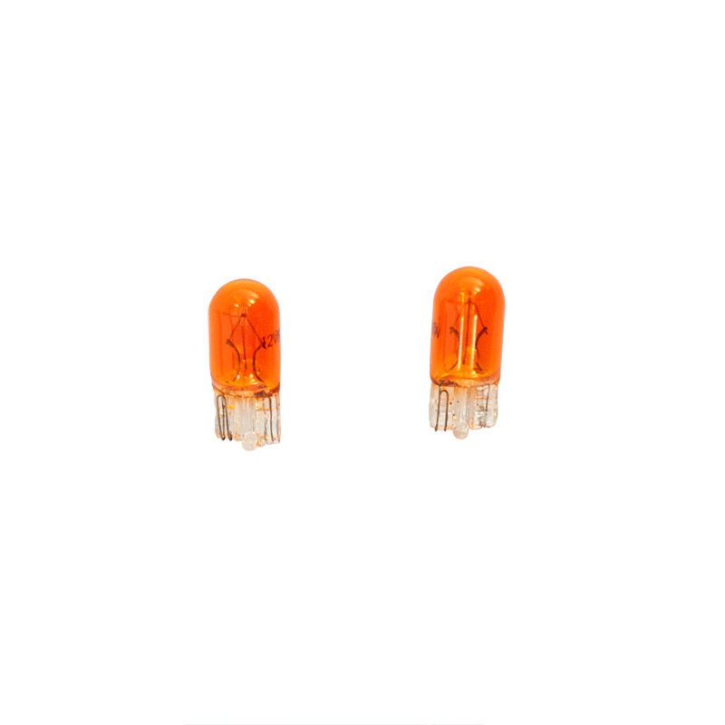 T-10 12V/5W Bulbs 12V Amber (Coated), set of 2 pieces