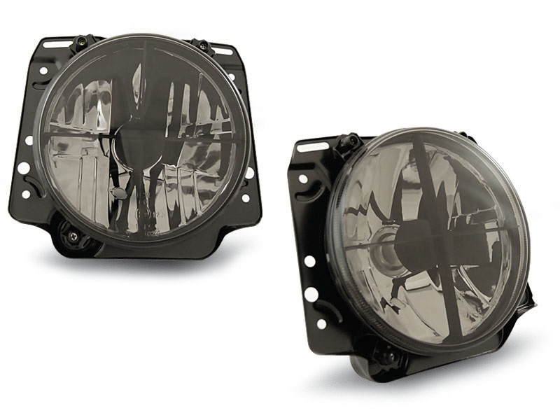 Headlights VW Golf II Clear Chrome Whiteh kruis