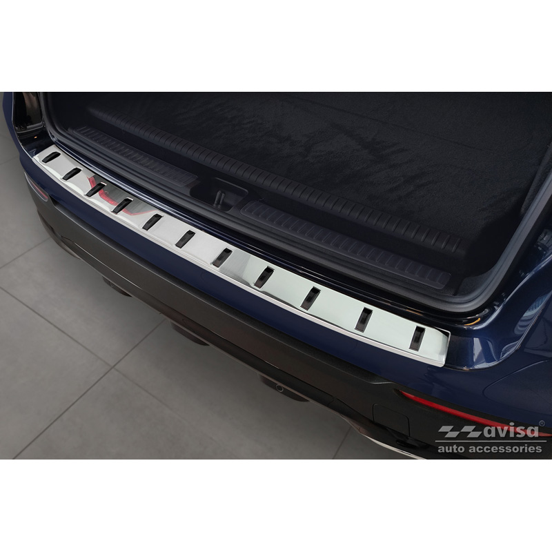 Stainless Steel Rear bumper protector  Mercedes GLC (X253) 2015-2019 & Facelift 2019- 'STRONG EDITION'