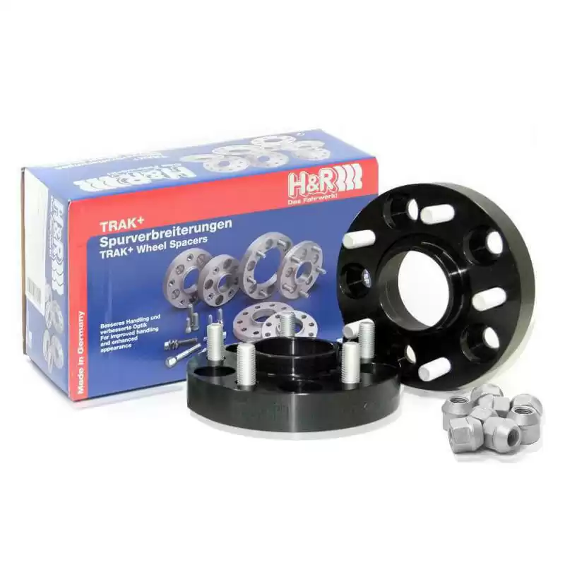 H&R DRM-System Wheelspacers 20mm 4x108 - Hub 63,3mm - Bolt size M12x1,5 -  Ford - Black
