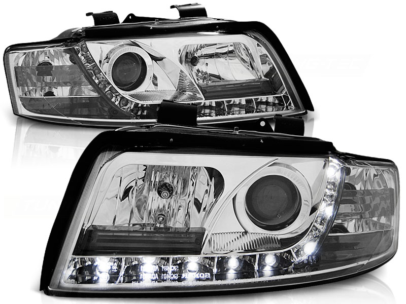 Headlights Audi A4 8E 01-04 Devil Eyes Dlite Chrome