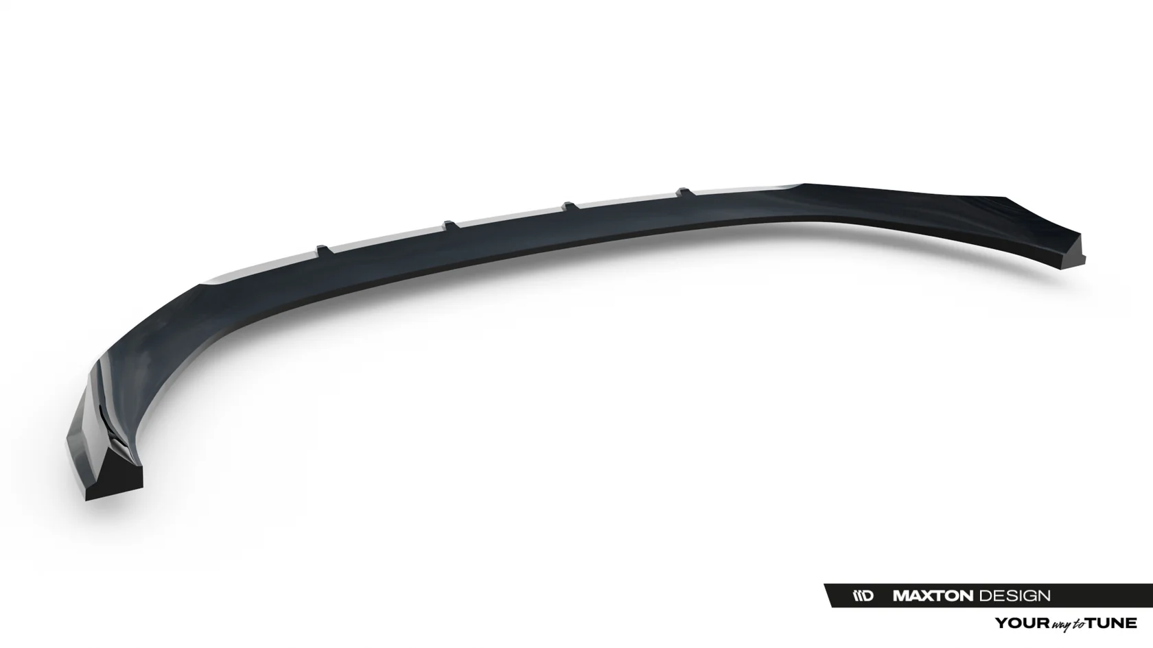 Voorspoiler passend voor Audi SQ5 / Q5 S-Line Sportback / SUV Mk3 Maxton Glans Zwart