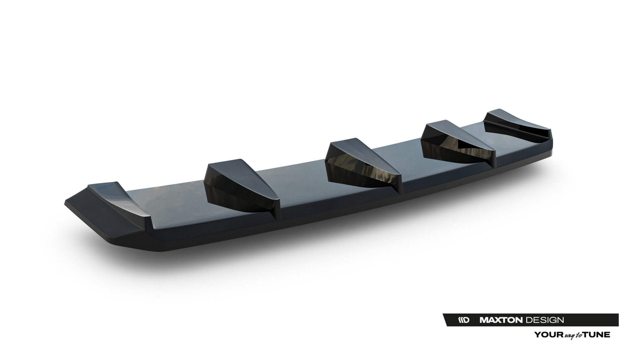 Diffuser Splitter Lexus IS 500 Mk3 Facelift 2 (XE30) Maxton Glans Zwart