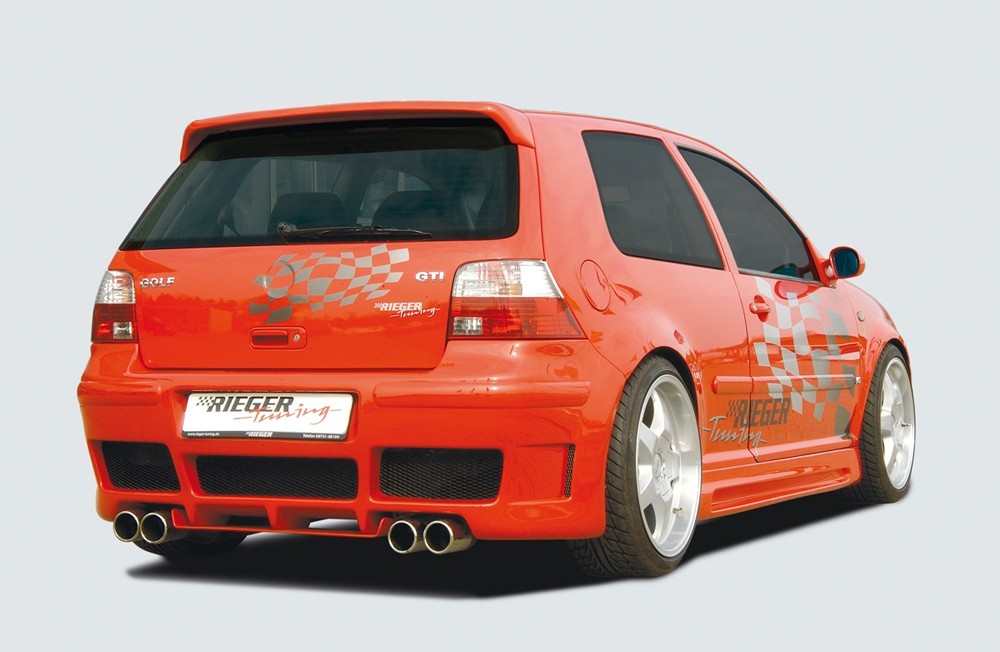 Rearbumper RS-4-Look met geopende air intake VW Golf IV Rieger