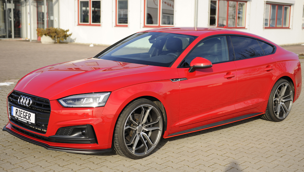 Voorspoiler passend voor Audi A5 B9 F5 S-Line Rieger