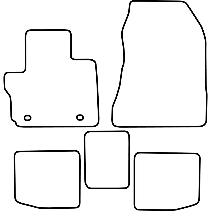Set car mats  Toyota iQ 2009-