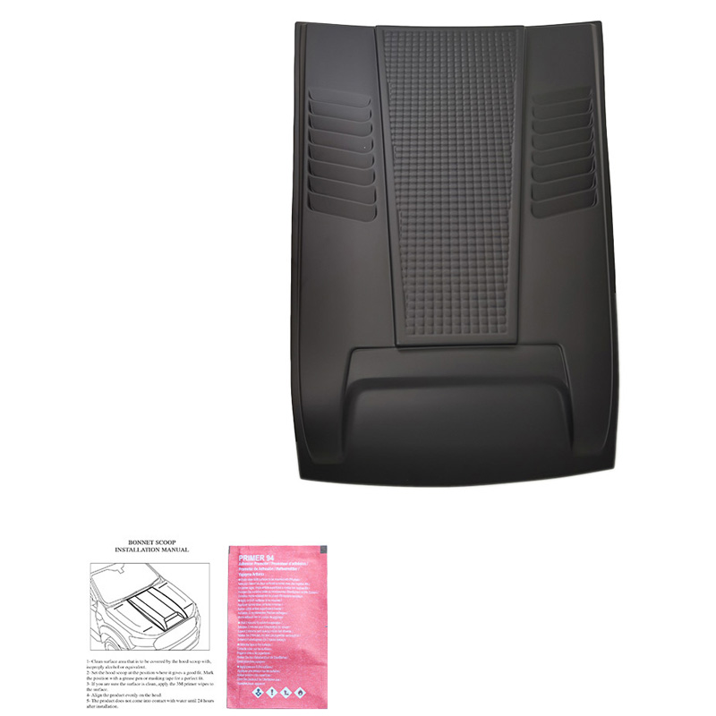 Bonnet Scoop  Mitsubishi L200 Triton 6 2019- - Matt black