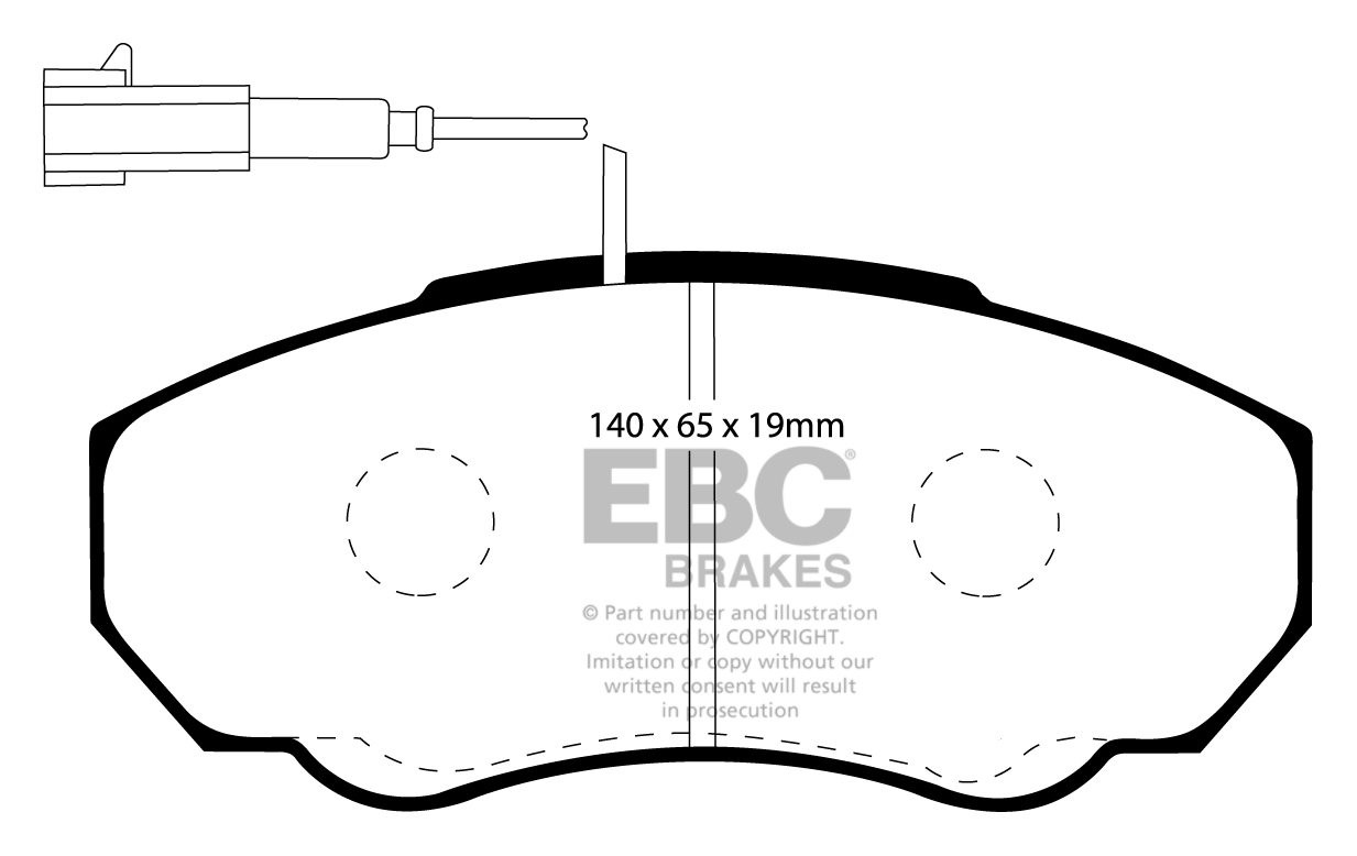 EBC Brakes PEUGEOT BEDRIJFSWAGEN Boxer 2.0 TD 2001-2006 Remblokk
