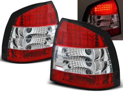 Taillights Opel Astra G LED Red/White