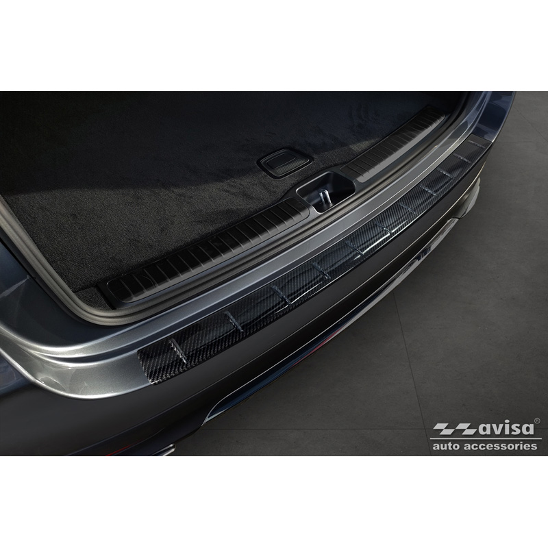 Real 3D Carbon Rear bumper protector  Mercedes GLE II (W167) Facelift 2023- Excl. AMG Line 'Ribs'