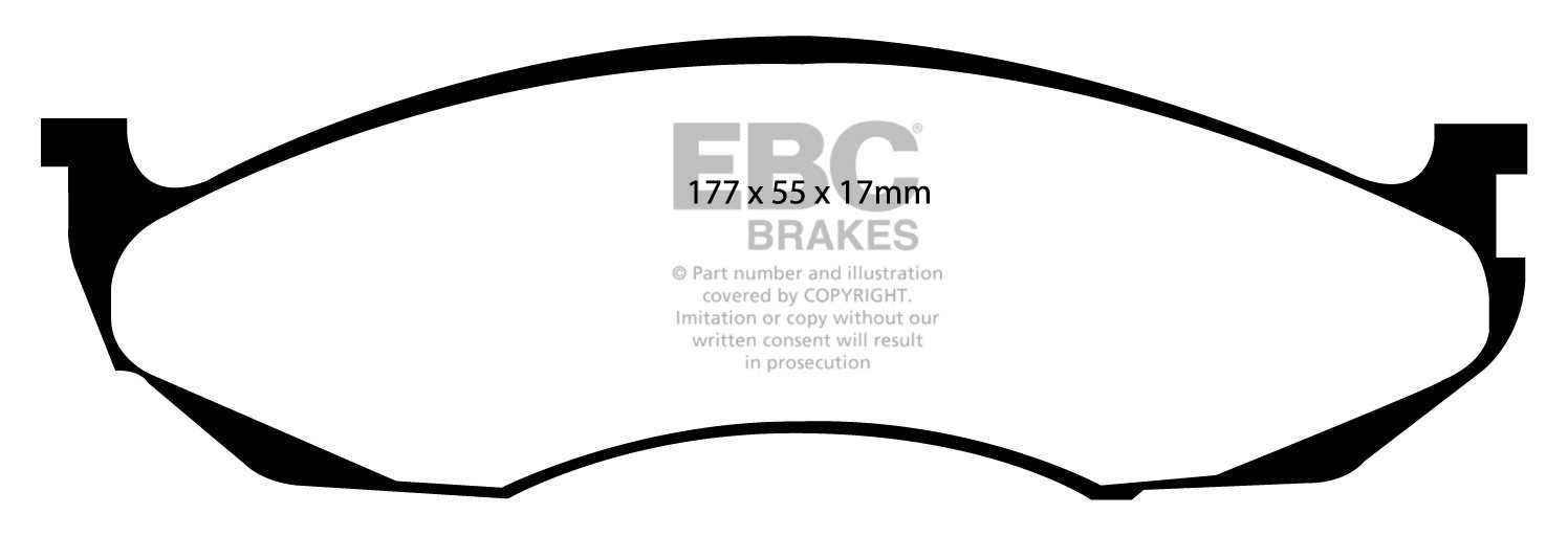 EBC Brakes KIA Carnival 2.5 98-2000 Remblokken voorzijde