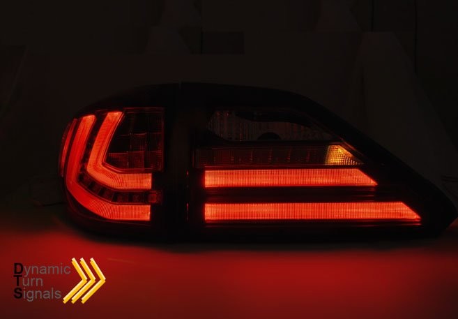 LED Tube Dynamic Tail Lights for Lexus RX III (2009-2012) – Smoke