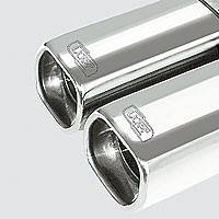 muffler VW Golf III 1993-1997 RVS eindstuk 80x65mm ulte