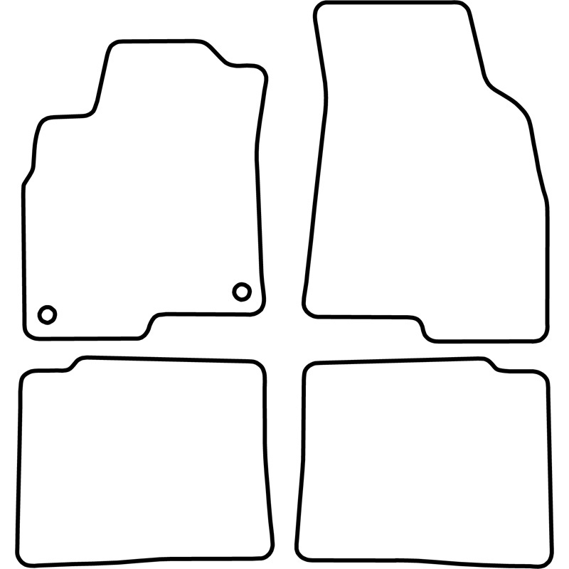 Set velour car mats  Kia Opirus 2003-2008