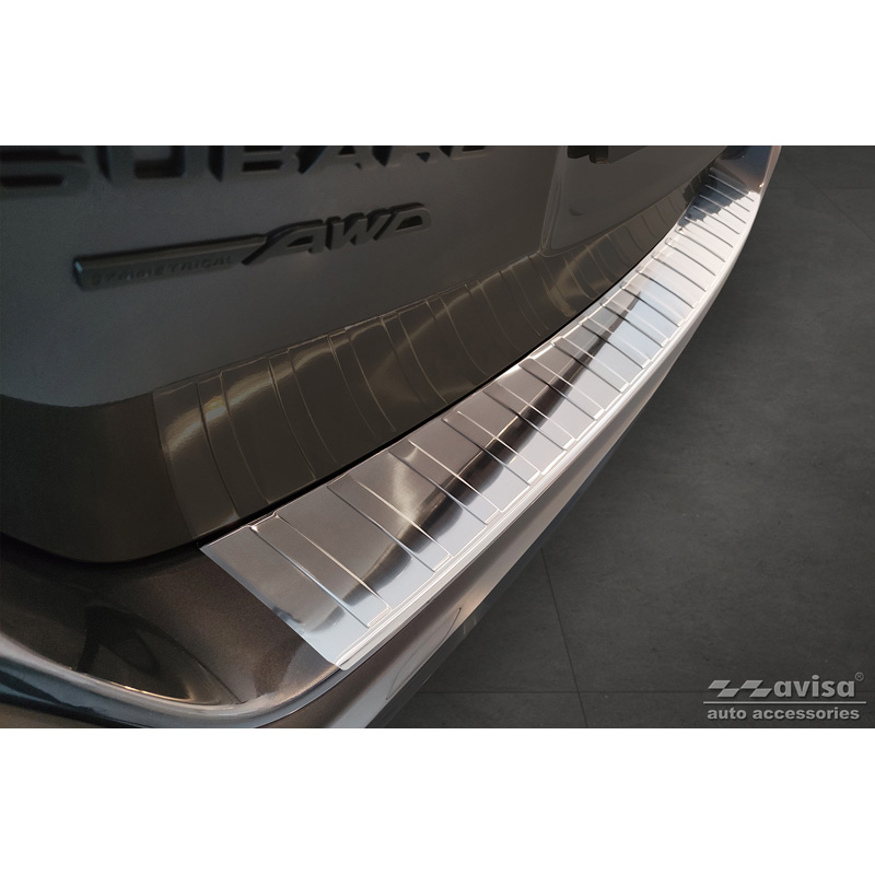 Stainless Steel Rear bumper protector  Subaru Outback (BT) 2020- 'Ribs'