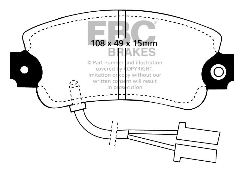 EBC Brakes ALFA ROMEO Sprint 1.5 88-89 Remblokken voorzijde
