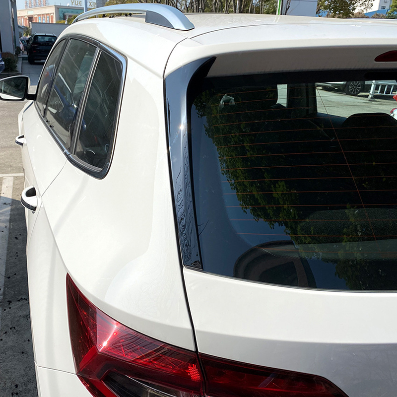 Set rear window side spoilers  Skoda Karoq (NU7) 2017- (ABS Glossy Black)