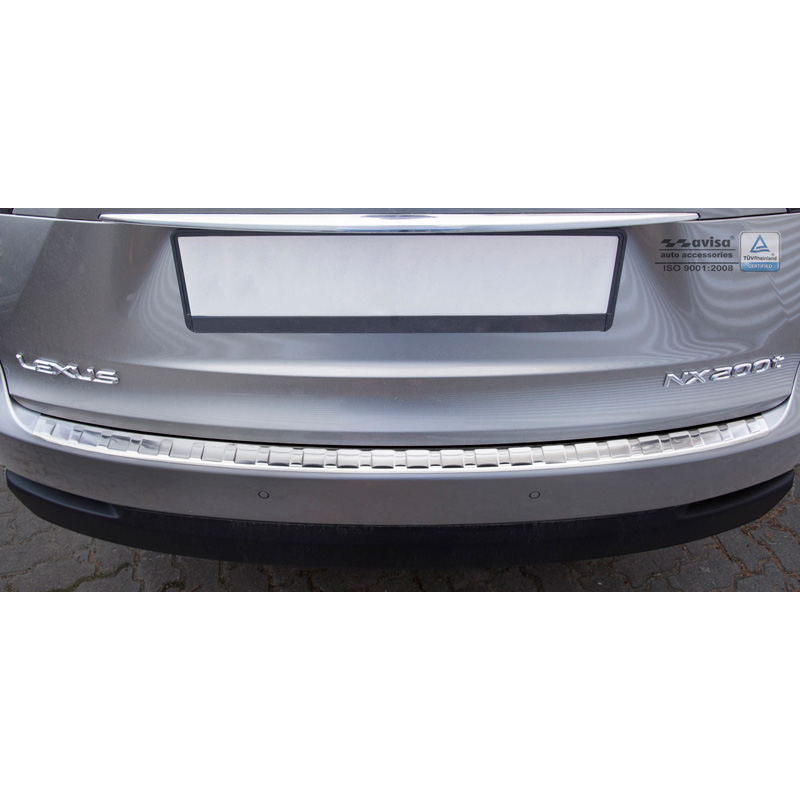 Stainless Steel Rear bumper protector  Lexus NX 2014-2017 & Facelift 2017-2021 'Ribs'