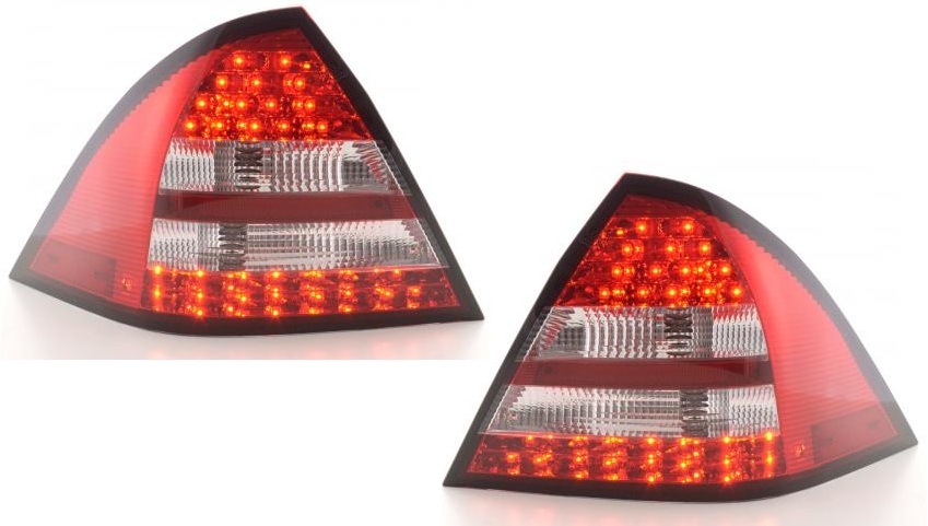 Tail Lights for Mercedes C-Class W203 LED Red/Clear New