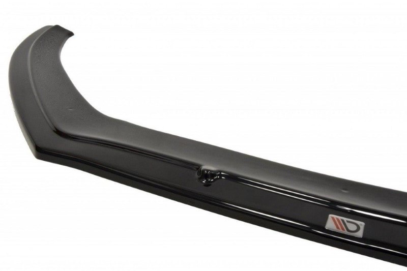 Voorspoiler passend voor Audi A4 B8 FL V.1 Glanzend Zwart