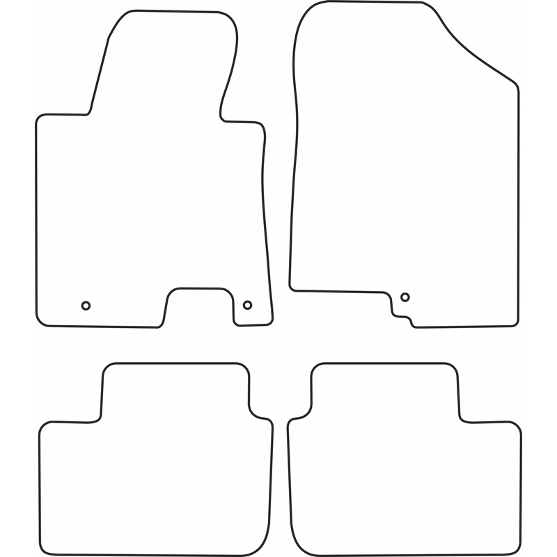Set car mats  Kia Cee'd 2013-2015