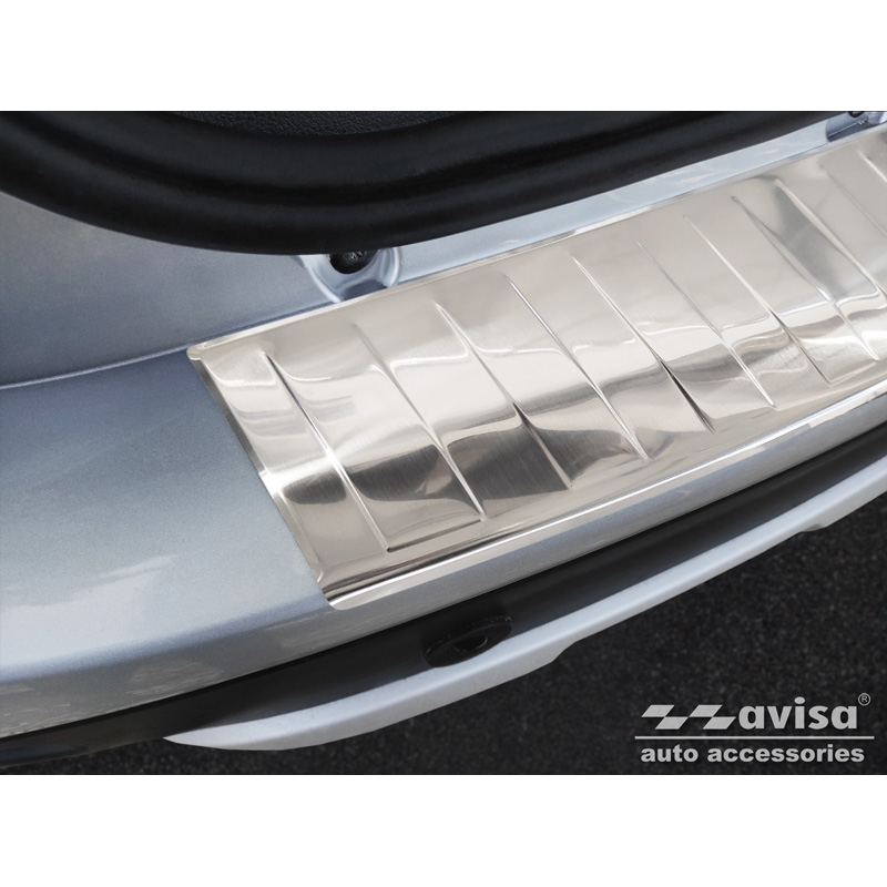 Stainless Steel Rear bumper protector  Dacia Lodgy 2012-2017 & FL 2017- 'Ribs'