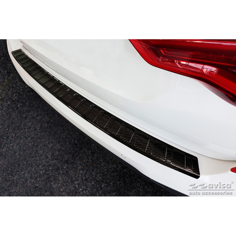 Real 3D Carbon Rear bumper protector  BMW X3 (G01) 2017-2021 & Facelift 2021- excl. M-Package 'Ribs'