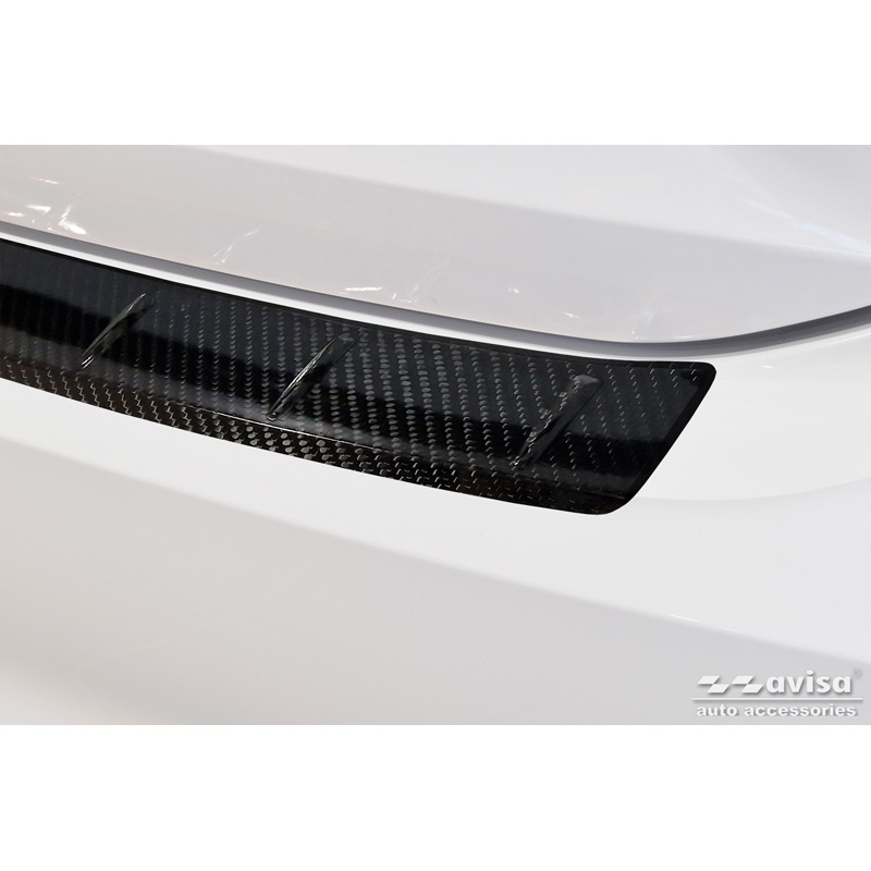 Real 3D Carbon Rear bumper protector  MG 5 SW (EV) 2022- 'Ribs'