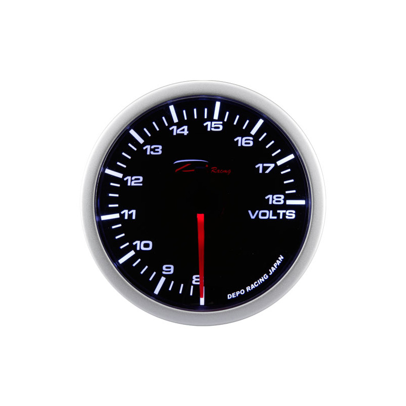 Depo Racing WA-Series Instrument/Gauge - Voltage 8-18V - 52mm