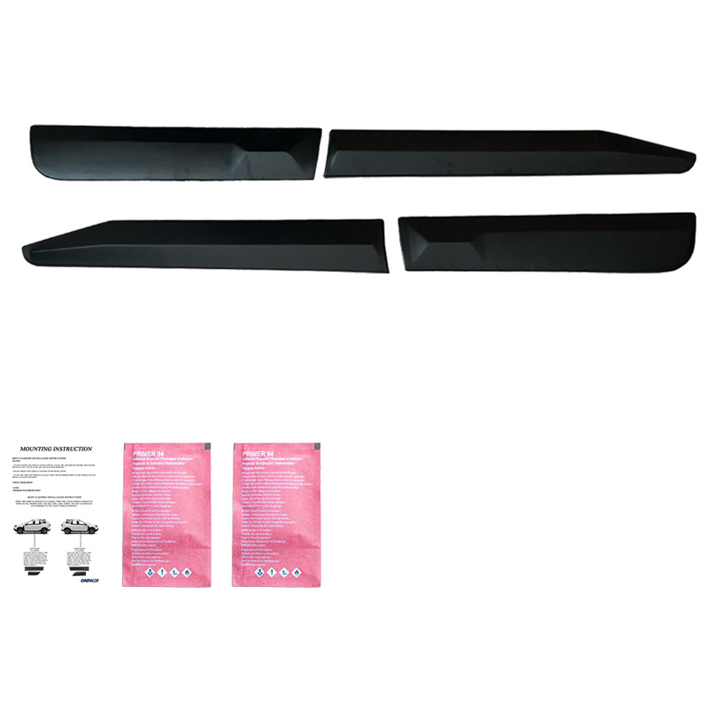Body Cladding  Toyota Hilux 8th Gen. 2015- - Version 2 - Matt black