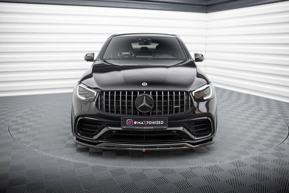Voorspoiler passend voor Mercedes AMG GLC 63 Maxton Glans Zwart