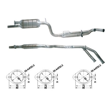 Mercedes 220TE 2199 cc 110 Kw / 150 cv T124 Magnaflow CAT Bouwja