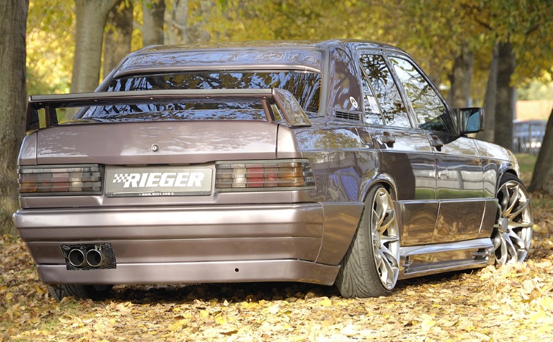 Sideskirts Mercedes W201 tot 89 with 2 schacht and 2 uitsnedes R