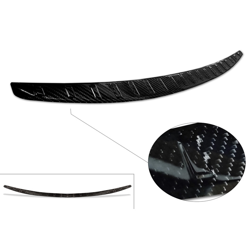 Real 3D Carbon Rear bumper protector  Mercedes C-Class Sedan W206 2021- 'Ribs'