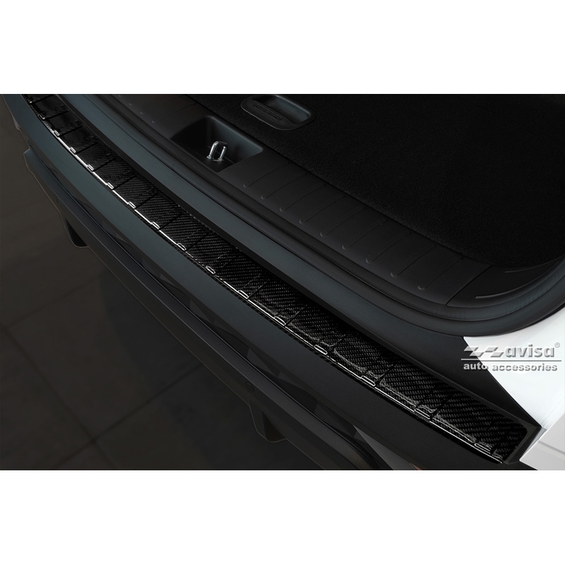 Real 3D Carbon Rear bumper protector  Hyundai Tucson 2020- 'Ribs'