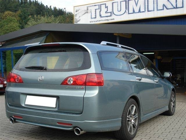 Muffler duplex Honda Accord Type-S 2002-2008 RVS Eindstuk 90mm r