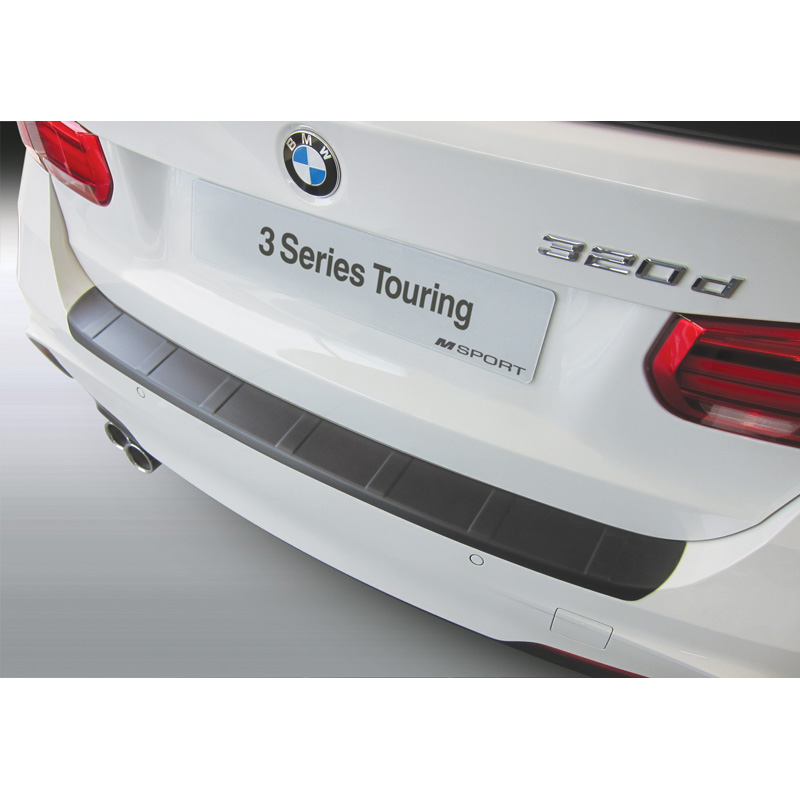 ABS Rear bumper protector  BMW 3-Series F31 Touring 2012-2019 'M-Sport' 'Ribbed' Black