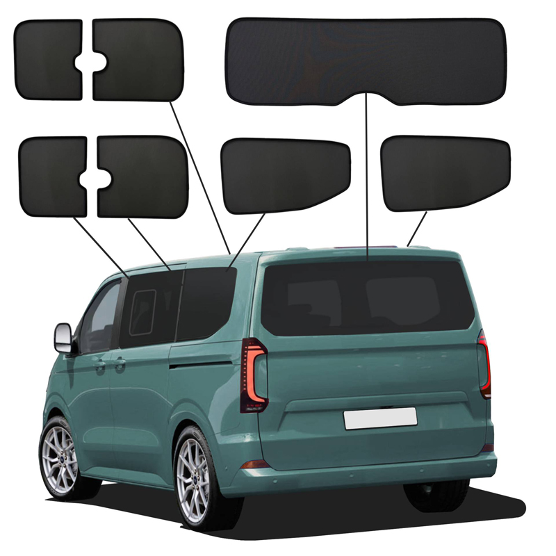 SunClip Privacy & Sun protection  Volkswagen T7 Caravelle (L1) 2024- & Ford Tourneo Custom (L1) 2023- with pop-out windows