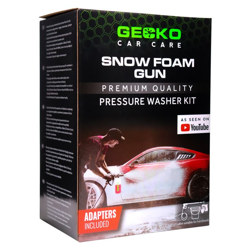 Gecko Snow foam gun + adapters