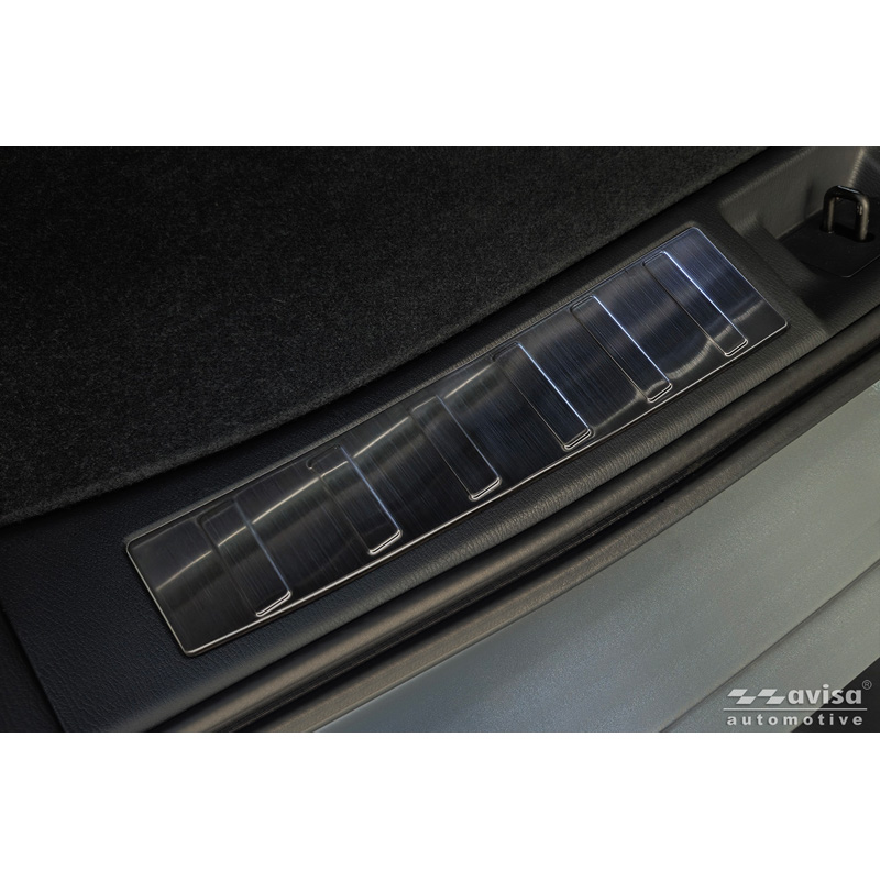 Avisa Black Stainless Steel Inner Rear bumper protector  Mitsubishi Outlander IV Facelift 2025- 'Ribs'
