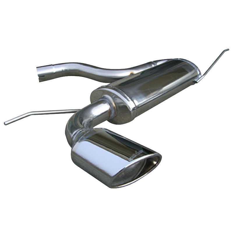 100% Inox Sport Exhaust  Volkswagen Golf V 1.6 FSi (115HP) 2003- 120x80mm Oblique