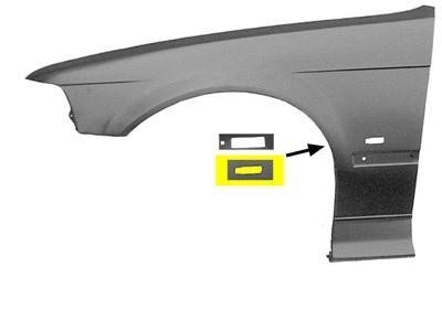 spatbord, links, 10/1996-BMW 3 serie E36, 1990-2000