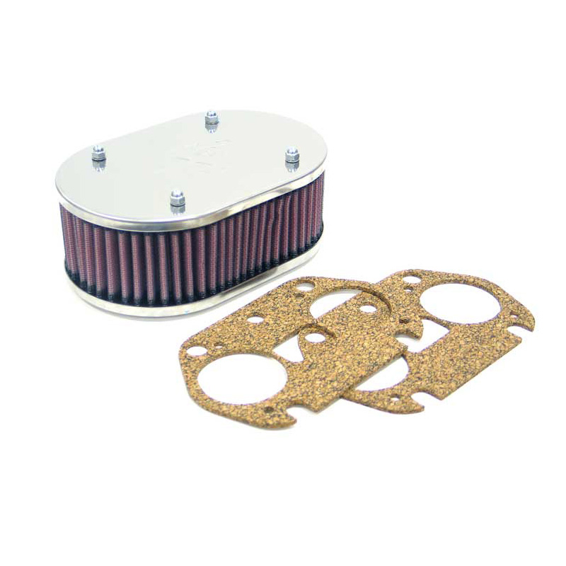 K&N Custom Racing Assembly Small Oval  Weber 36/40/44 IDF/IDA, Dellorto 32 FRDC, Assembly height 65mm (56-9082)