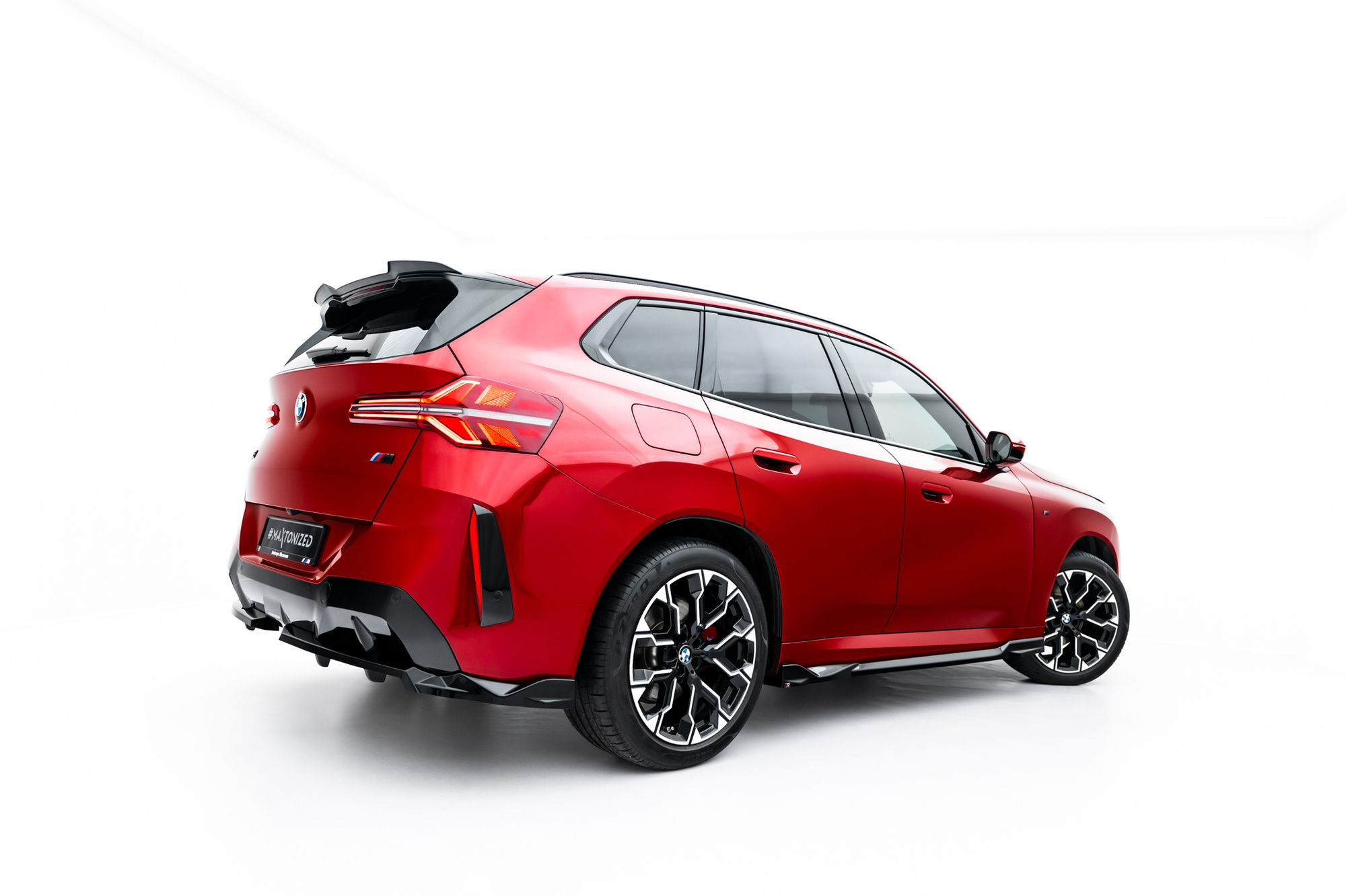 Zijskirts passend voor BMW X3 M-Pack / M50 G45 Glans Zwart