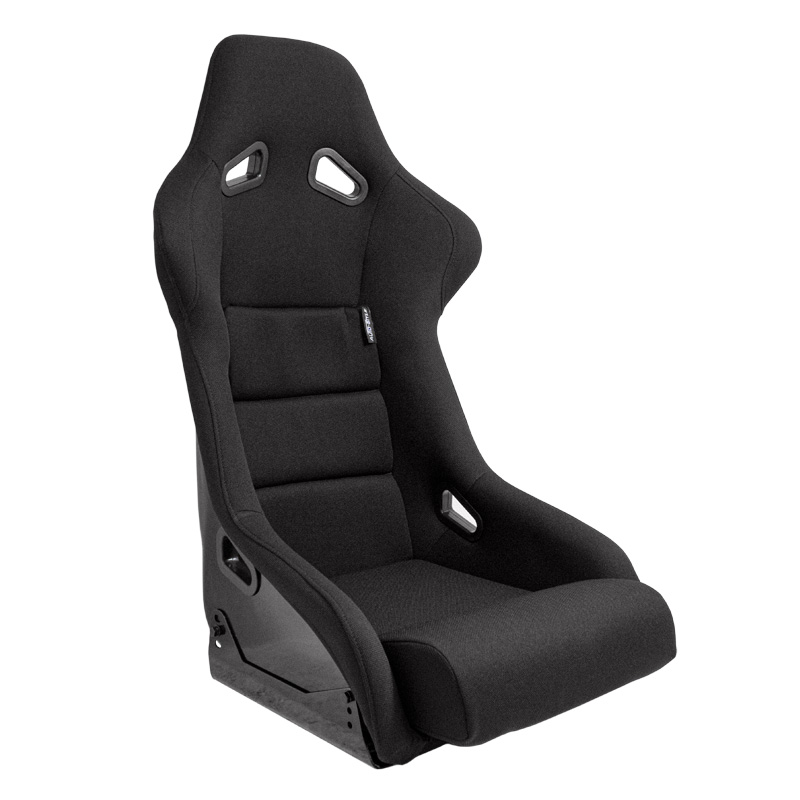 Sport seat 'BS1' - Black - Non-reclinable fibreglass back-rest - incl. slides