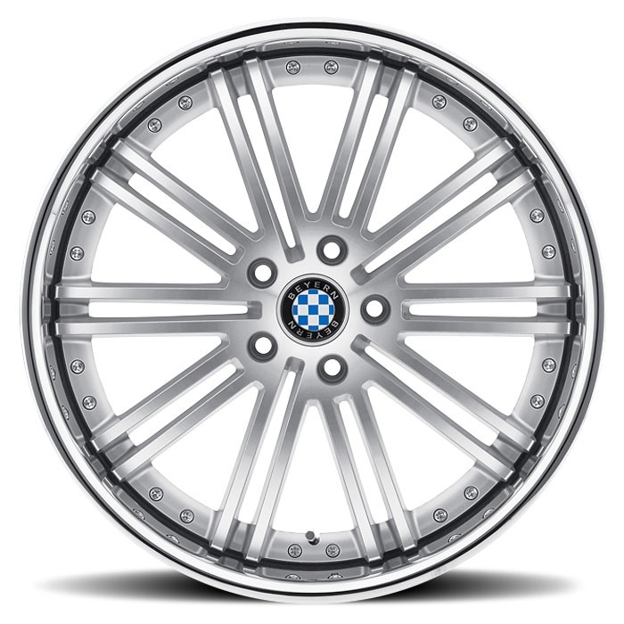 Velgen Beyern Baroque 19x8,5 5x120 ET18 Zilver Machined Face + C