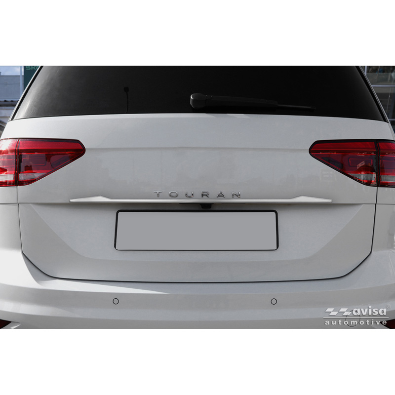 Avisa Brushed Stainless Steel Trunk Tailgate Trim Cover  Volkswagen Touran (5T1) R-Line 2015-