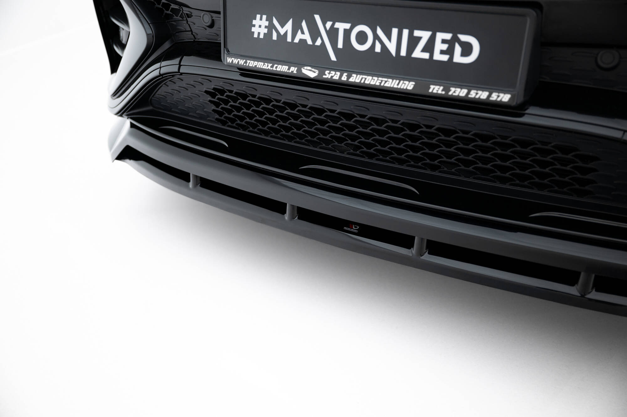 Voorspoiler passend voor Mercedes-AMG GLE 53 / AMG-Line SUV / Coupe W167 Facelift / C167 Facelift Maxton Glanzend zwart